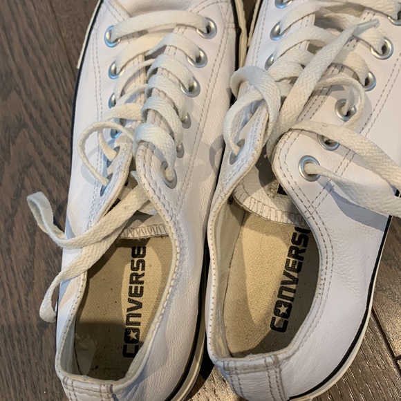 leather white converse - Picture 2 of 6